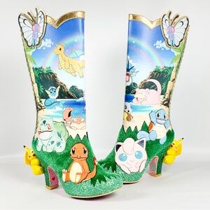 Irregular Choice Pokémon Beach Day Boots Size 40 Rare Collab New in Box